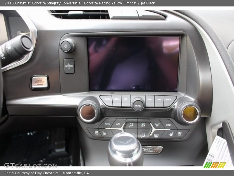 Corvette Racing Yellow Tintcoat / Jet Black 2016 Chevrolet Corvette Stingray Convertible