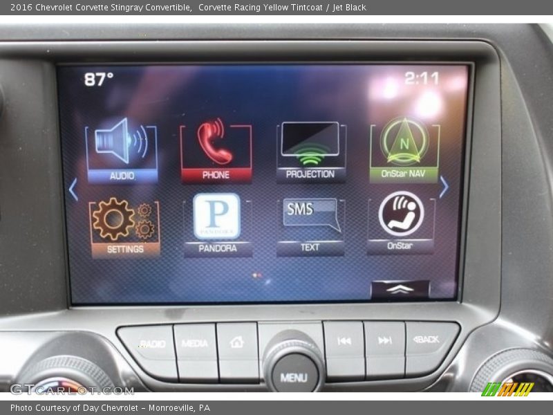 Corvette Racing Yellow Tintcoat / Jet Black 2016 Chevrolet Corvette Stingray Convertible