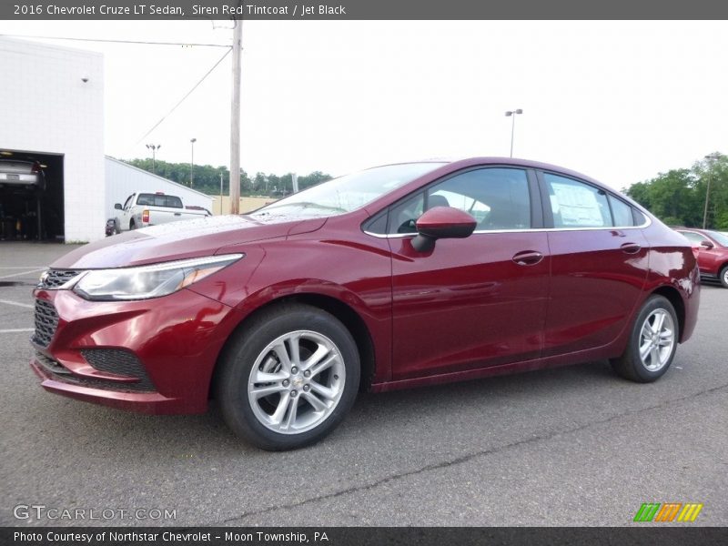 Siren Red Tintcoat / Jet Black 2016 Chevrolet Cruze LT Sedan