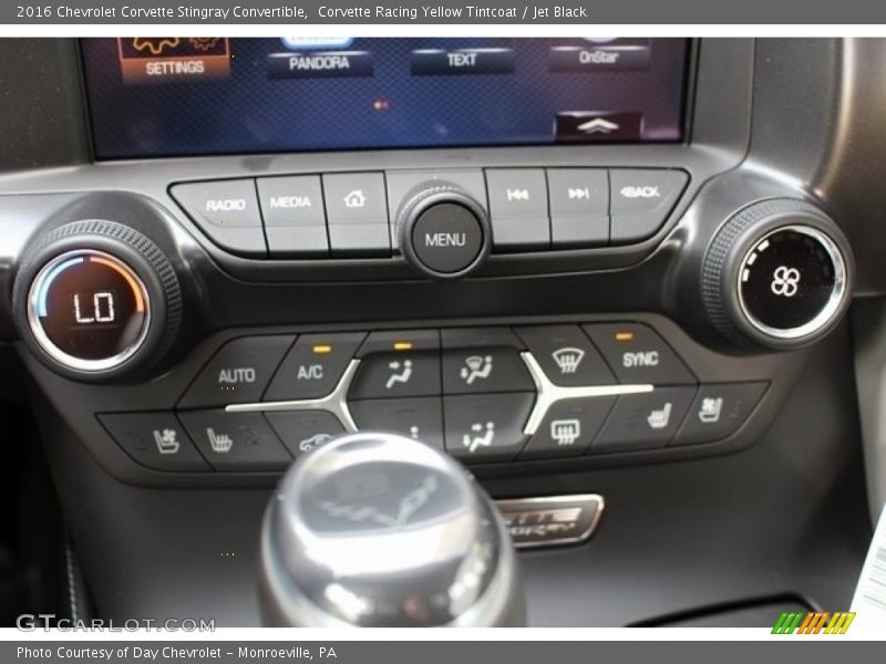 Corvette Racing Yellow Tintcoat / Jet Black 2016 Chevrolet Corvette Stingray Convertible