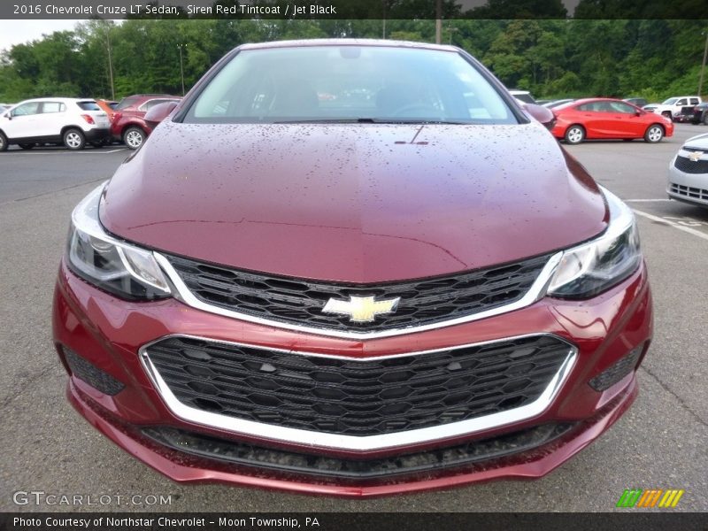 Siren Red Tintcoat / Jet Black 2016 Chevrolet Cruze LT Sedan