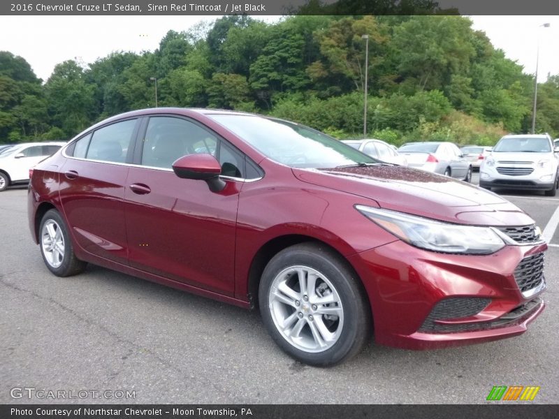 Siren Red Tintcoat / Jet Black 2016 Chevrolet Cruze LT Sedan