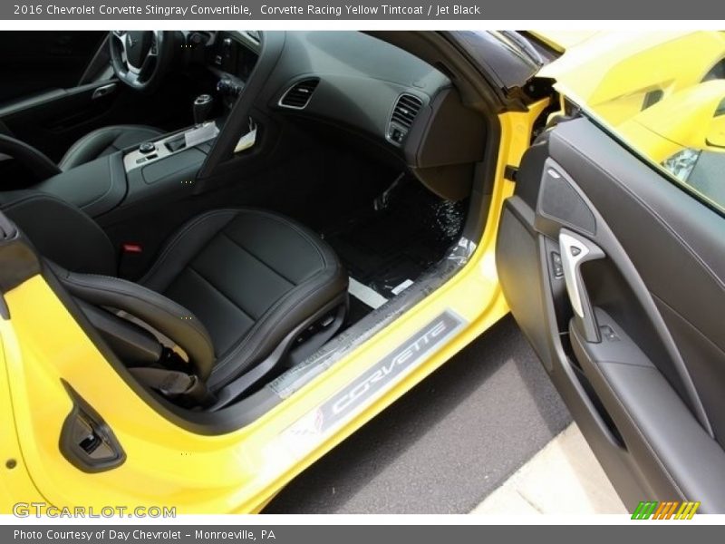 Corvette Racing Yellow Tintcoat / Jet Black 2016 Chevrolet Corvette Stingray Convertible