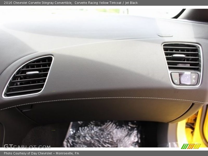 Corvette Racing Yellow Tintcoat / Jet Black 2016 Chevrolet Corvette Stingray Convertible