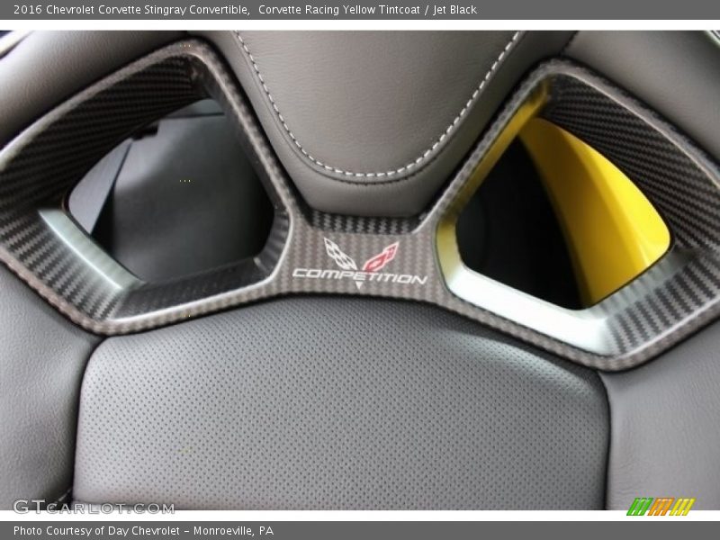 Corvette Racing Yellow Tintcoat / Jet Black 2016 Chevrolet Corvette Stingray Convertible