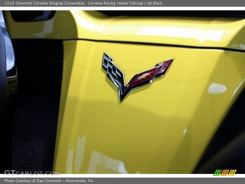 Corvette Racing Yellow Tintcoat / Jet Black 2016 Chevrolet Corvette Stingray Convertible