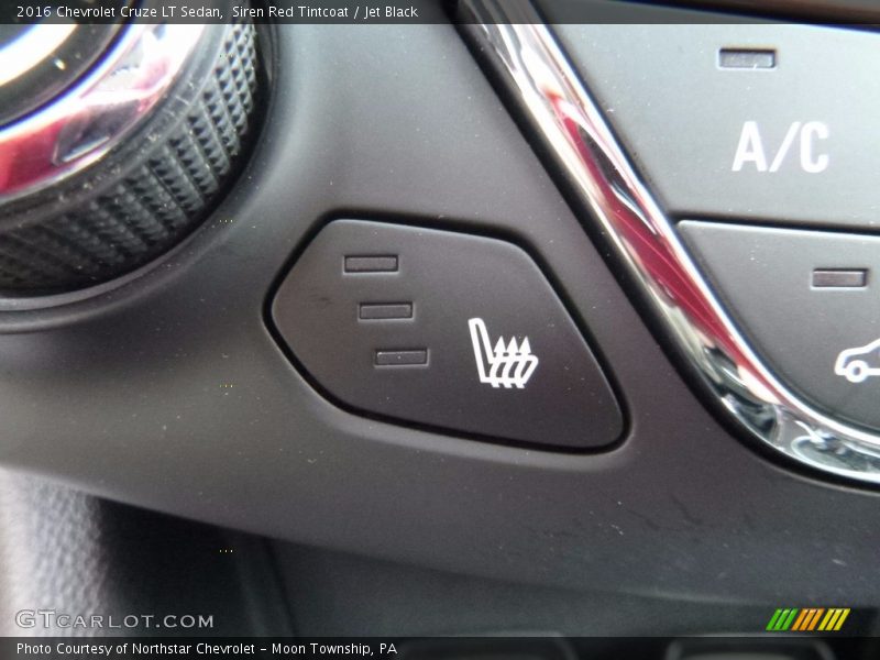 Siren Red Tintcoat / Jet Black 2016 Chevrolet Cruze LT Sedan