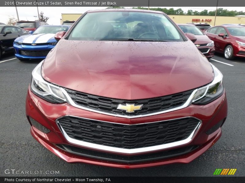 Siren Red Tintcoat / Jet Black 2016 Chevrolet Cruze LT Sedan