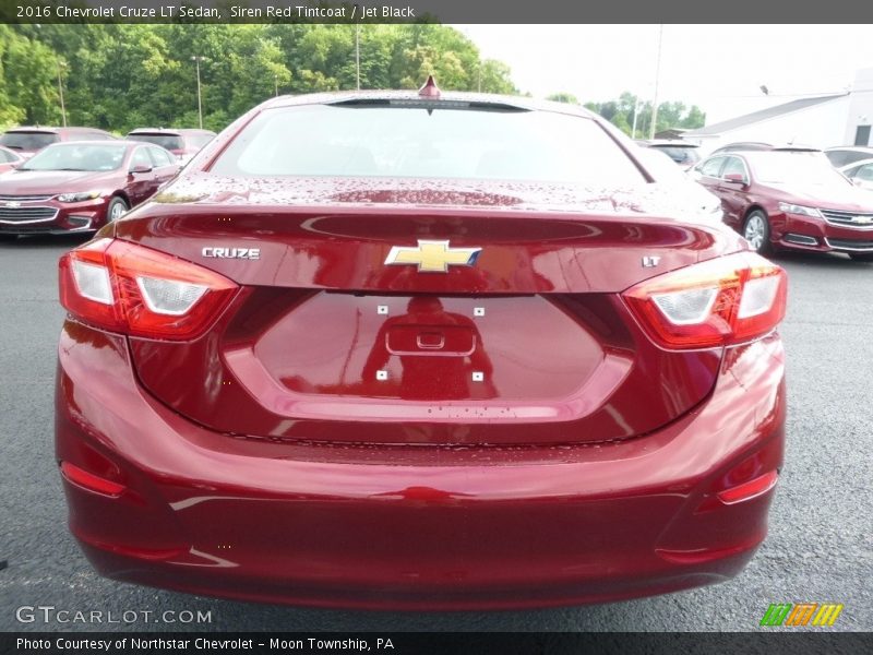 Siren Red Tintcoat / Jet Black 2016 Chevrolet Cruze LT Sedan