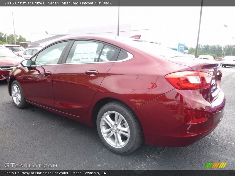 Siren Red Tintcoat / Jet Black 2016 Chevrolet Cruze LT Sedan
