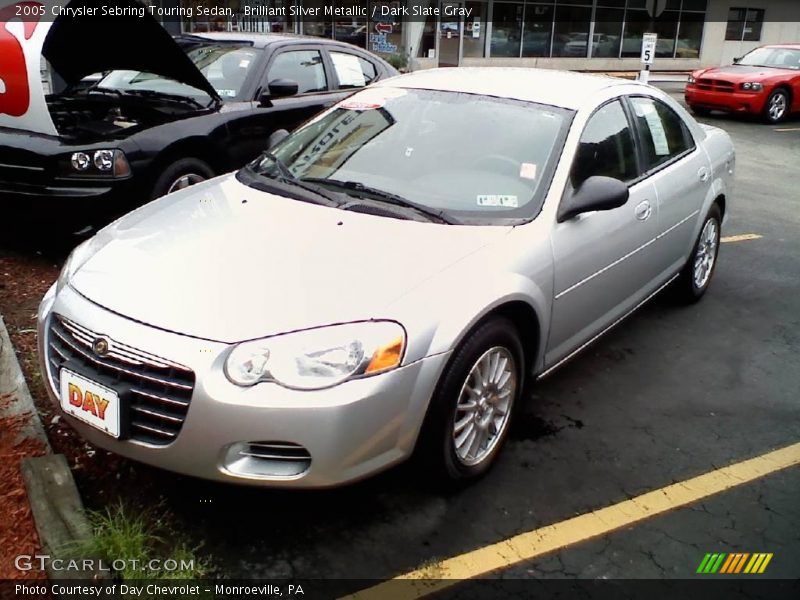Brilliant Silver Metallic / Dark Slate Gray 2005 Chrysler Sebring Touring Sedan