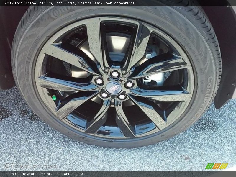 Ingot Silver / Charcoal Black Sport Appearance 2017 Ford Escape Titanium