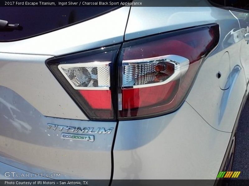 Ingot Silver / Charcoal Black Sport Appearance 2017 Ford Escape Titanium