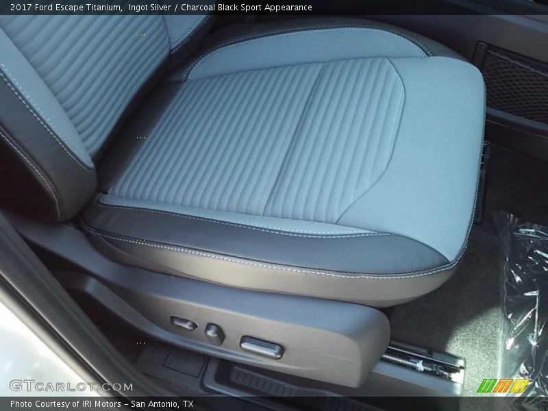Ingot Silver / Charcoal Black Sport Appearance 2017 Ford Escape Titanium