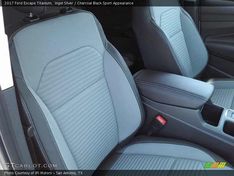 Ingot Silver / Charcoal Black Sport Appearance 2017 Ford Escape Titanium