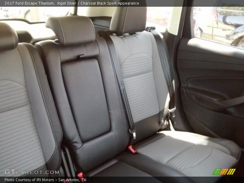 Ingot Silver / Charcoal Black Sport Appearance 2017 Ford Escape Titanium