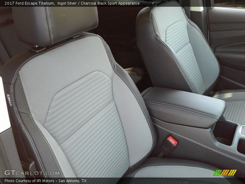 Ingot Silver / Charcoal Black Sport Appearance 2017 Ford Escape Titanium