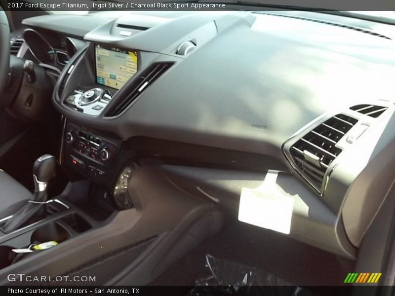 Ingot Silver / Charcoal Black Sport Appearance 2017 Ford Escape Titanium