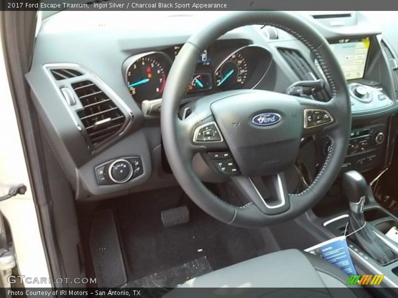 Ingot Silver / Charcoal Black Sport Appearance 2017 Ford Escape Titanium