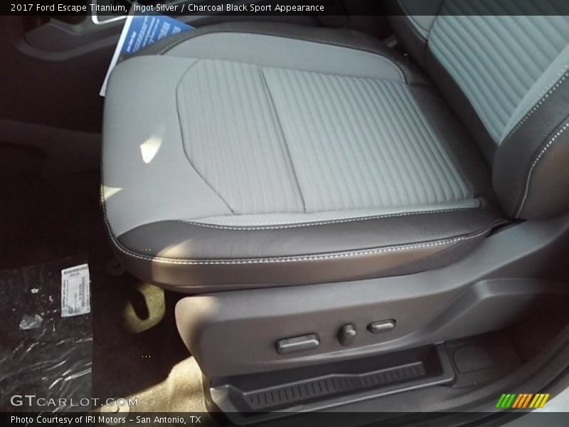 Ingot Silver / Charcoal Black Sport Appearance 2017 Ford Escape Titanium