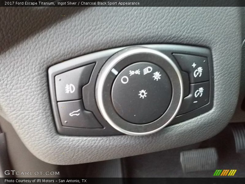Ingot Silver / Charcoal Black Sport Appearance 2017 Ford Escape Titanium