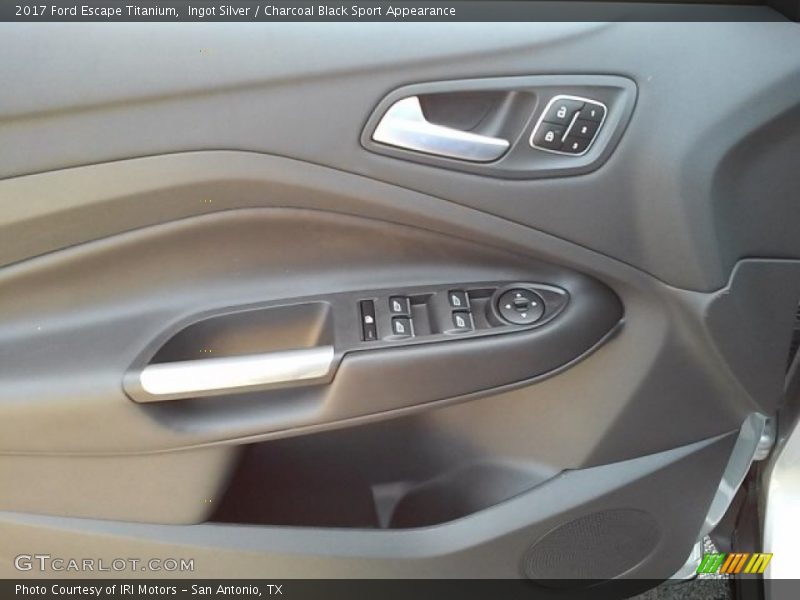 Ingot Silver / Charcoal Black Sport Appearance 2017 Ford Escape Titanium