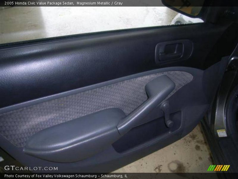 Magnesium Metallic / Gray 2005 Honda Civic Value Package Sedan