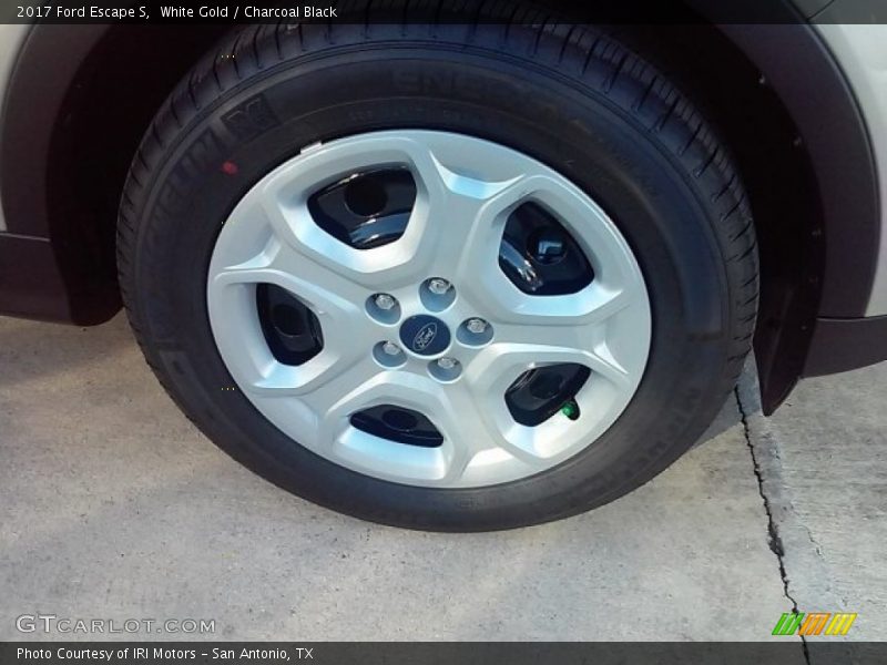 White Gold / Charcoal Black 2017 Ford Escape S