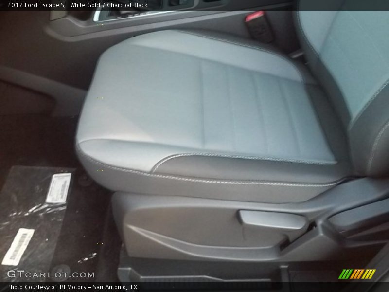 White Gold / Charcoal Black 2017 Ford Escape S