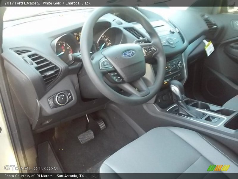 White Gold / Charcoal Black 2017 Ford Escape S