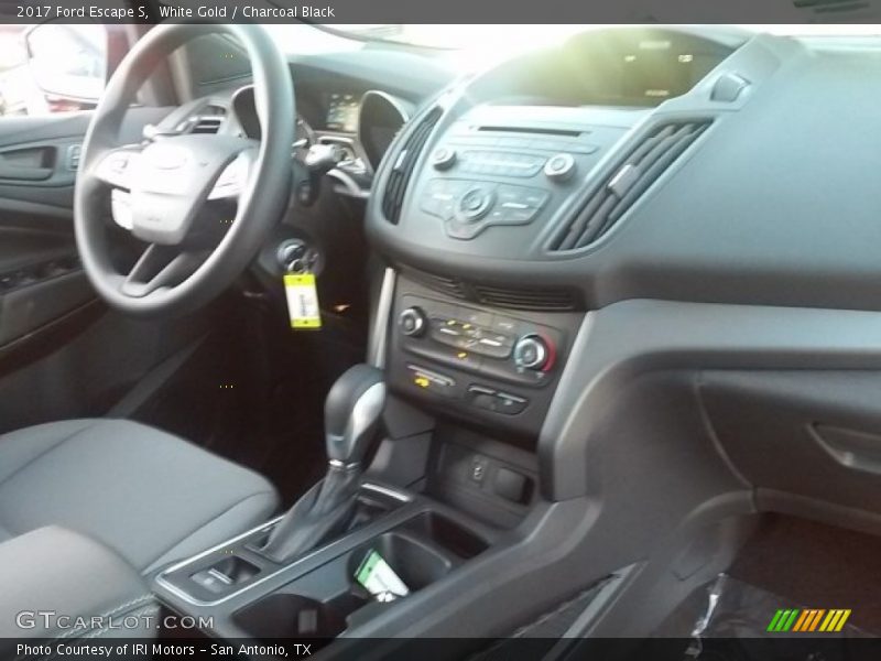 White Gold / Charcoal Black 2017 Ford Escape S