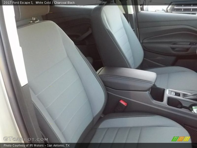 White Gold / Charcoal Black 2017 Ford Escape S