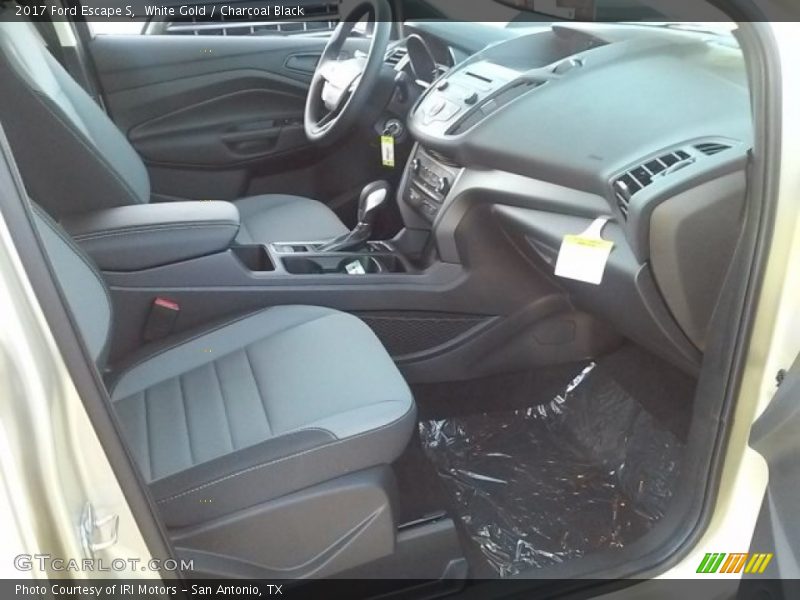 White Gold / Charcoal Black 2017 Ford Escape S