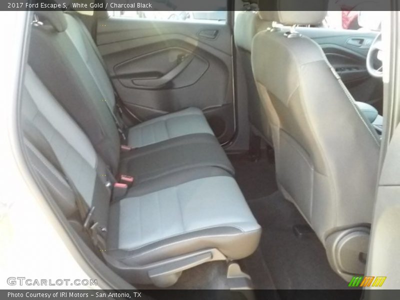 White Gold / Charcoal Black 2017 Ford Escape S