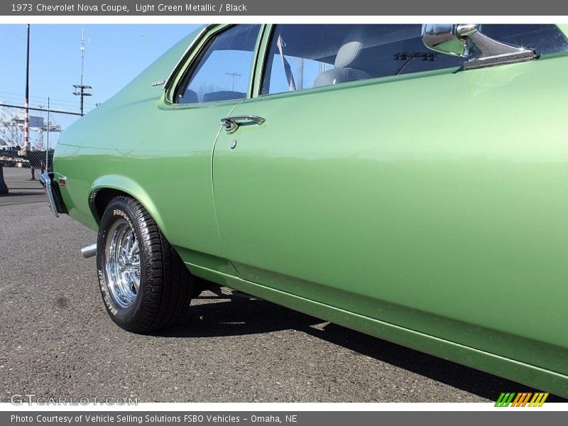 Light Green Metallic / Black 1973 Chevrolet Nova Coupe