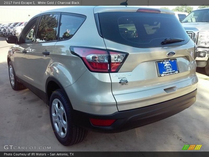 White Gold / Charcoal Black 2017 Ford Escape S