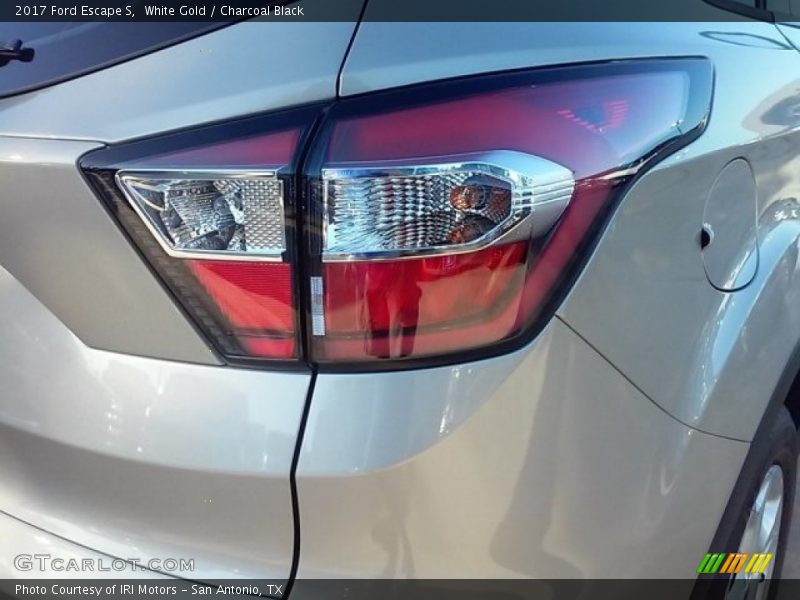 White Gold / Charcoal Black 2017 Ford Escape S