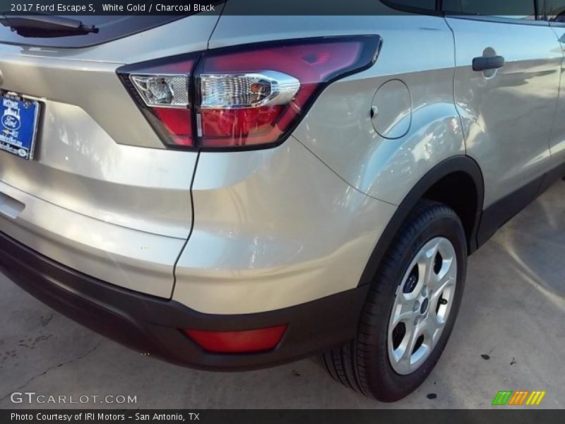 White Gold / Charcoal Black 2017 Ford Escape S