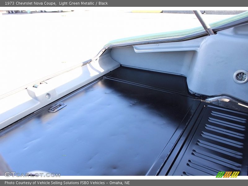 Light Green Metallic / Black 1973 Chevrolet Nova Coupe