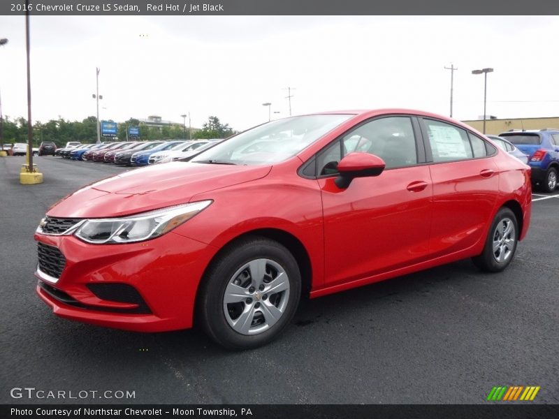 Red Hot / Jet Black 2016 Chevrolet Cruze LS Sedan