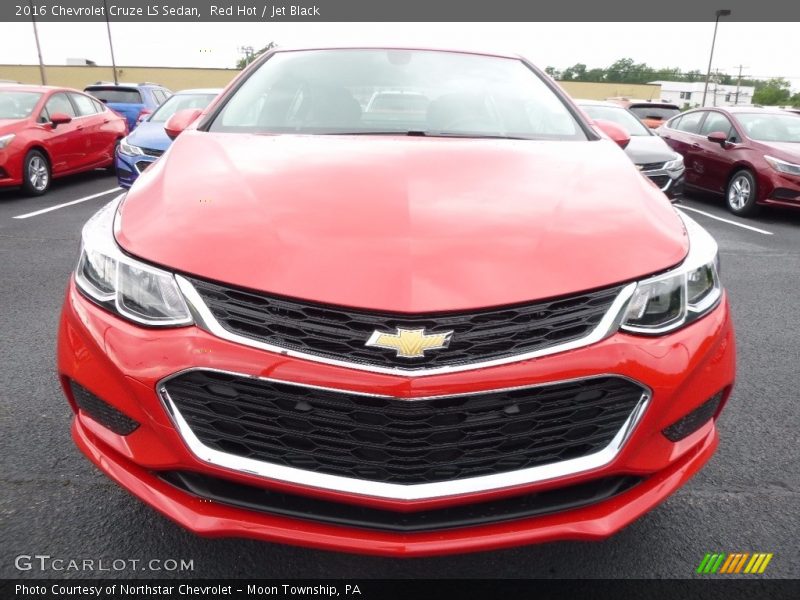 Red Hot / Jet Black 2016 Chevrolet Cruze LS Sedan