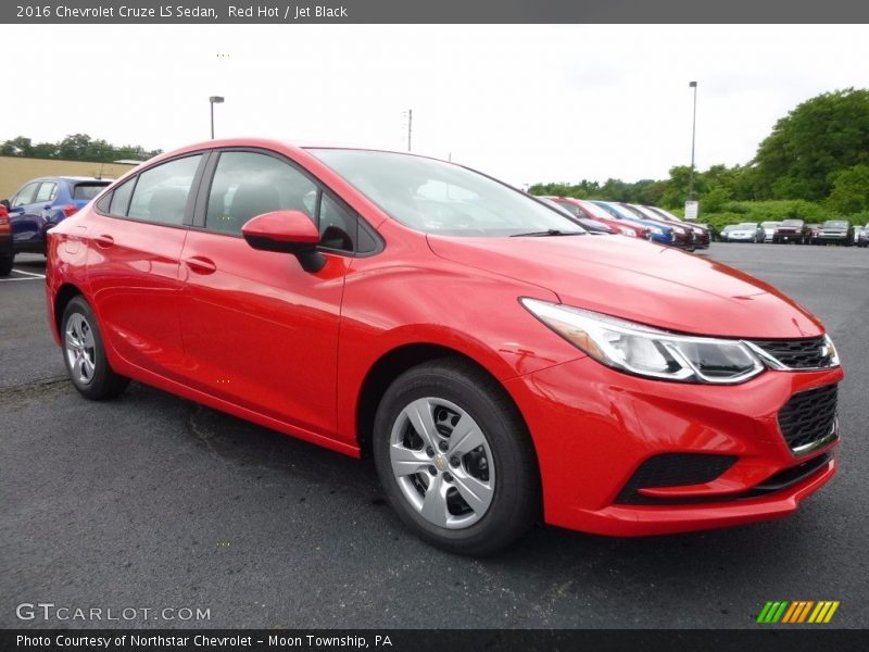 Red Hot / Jet Black 2016 Chevrolet Cruze LS Sedan