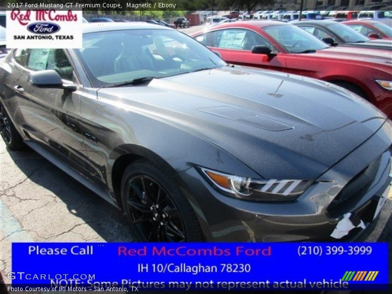 Magnetic / Ebony 2017 Ford Mustang GT Premium Coupe