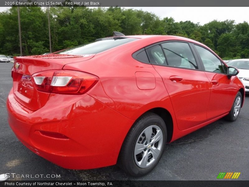 Red Hot / Jet Black 2016 Chevrolet Cruze LS Sedan