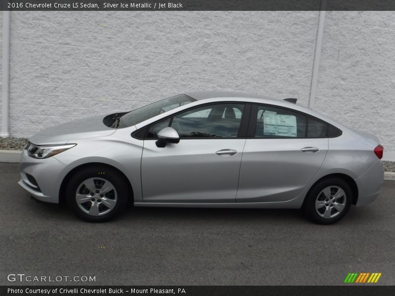 Silver Ice Metallic / Jet Black 2016 Chevrolet Cruze LS Sedan