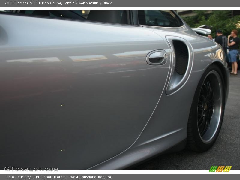 Arctic Silver Metallic / Black 2001 Porsche 911 Turbo Coupe