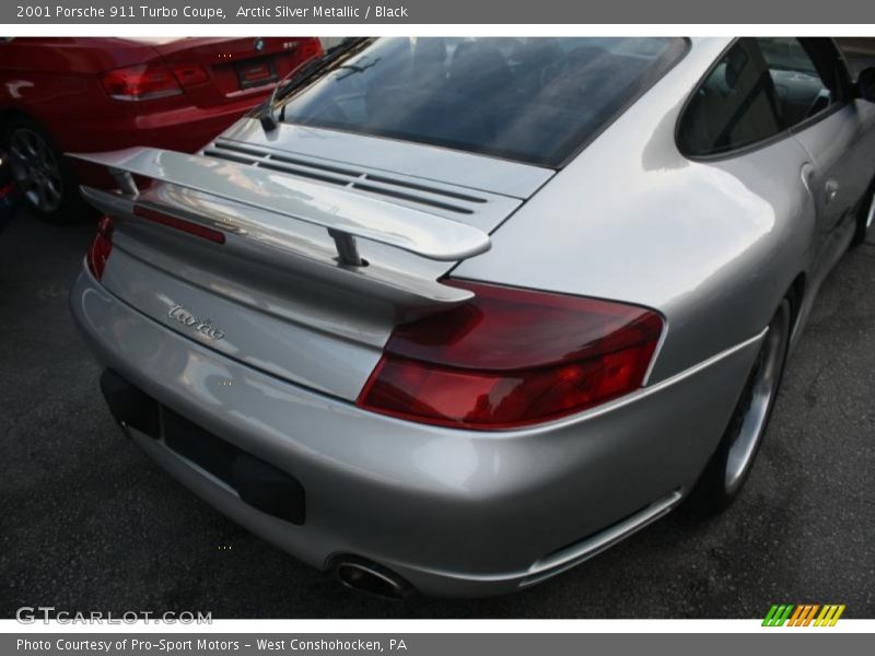 Arctic Silver Metallic / Black 2001 Porsche 911 Turbo Coupe