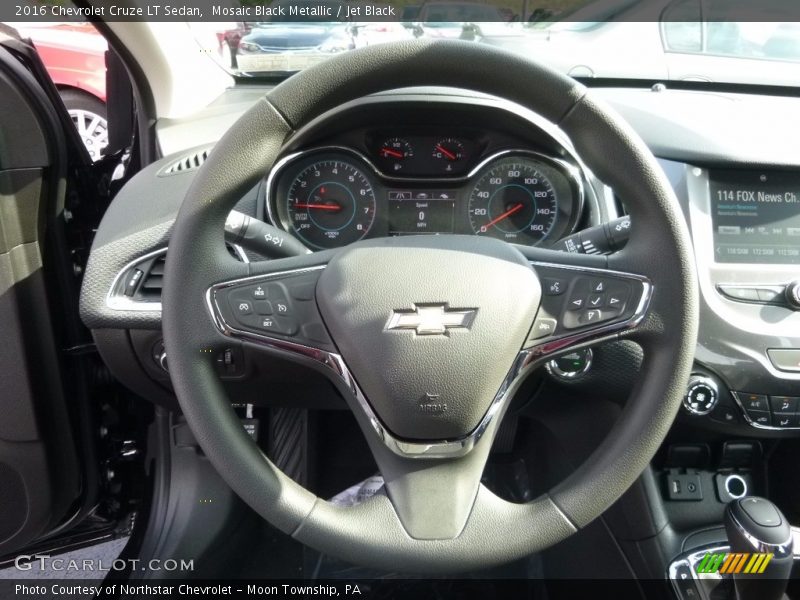 Mosaic Black Metallic / Jet Black 2016 Chevrolet Cruze LT Sedan
