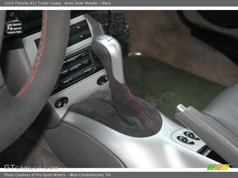 Arctic Silver Metallic / Black 2001 Porsche 911 Turbo Coupe