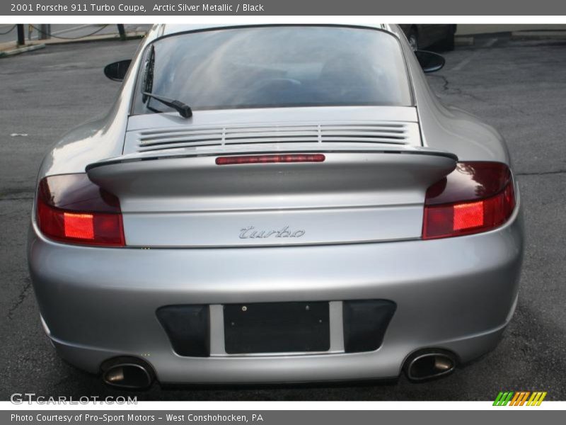 Arctic Silver Metallic / Black 2001 Porsche 911 Turbo Coupe